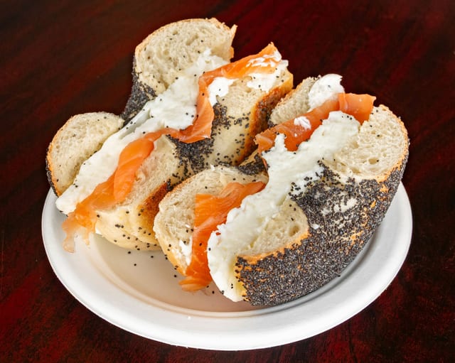 Egg White, Lox & Cream Cheese.