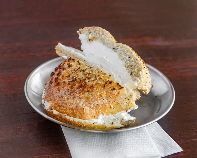 Bagel with Lite Cream Cheese.