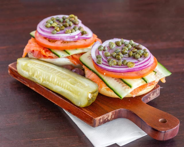 Lox & Works Sandwich.