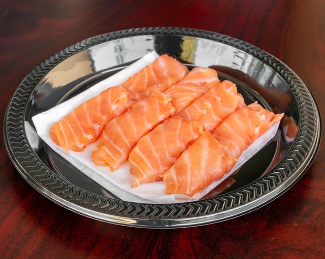 Sliced Smoked Nova Lox.
