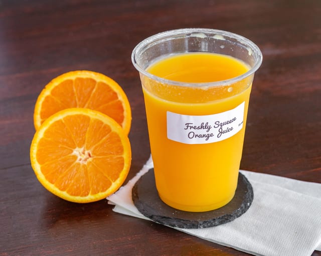 Fresh Squeeze OJ.